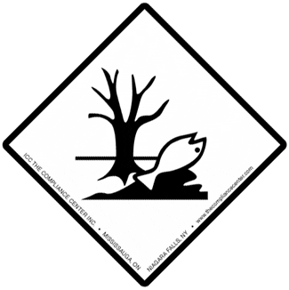 Environmentally Hazardous Substance Label, 4" x 4", Gloss Paper, 500/Roll - ICC USA