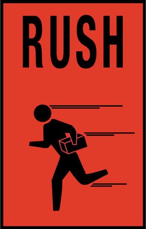 Rush, 4" x 6", Gloss Paper, 500/Roll - ICC USA