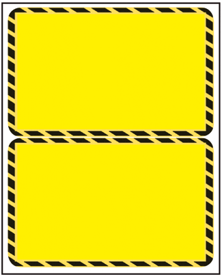 Hazardous Waste Label - 2-up, 5" x 8", Laser Vinyl, 100/Pack - ICC USA