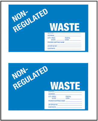 Non-Regulated Waste Label, 5" x 8", Laser Vinyl - ICC USA
