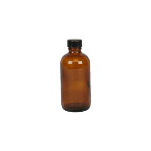 Narrow Mouth Coated Bottle (Amber) - 4 oz - ICC USA