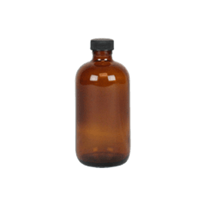 Narrow Mouth Coated Bottle (Amber) - 8 oz - ICC USA