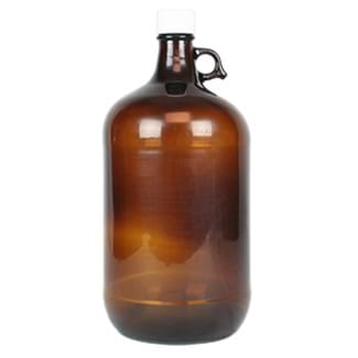 Narrow Mouth Coated Bottle (Amber) - 135 oz - ICC USA