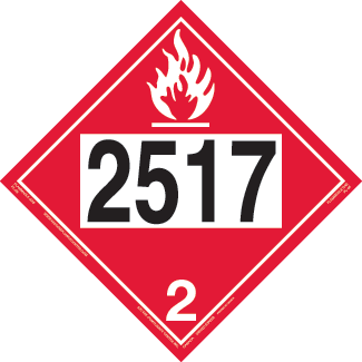 Hazard Class 2.1 - Flammable Gas, Tagboard, UN2517 - ICC USA