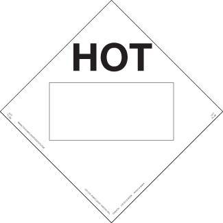 Hot Placard, Permanent Self-Stick Vinyl, Blank - ICC USA