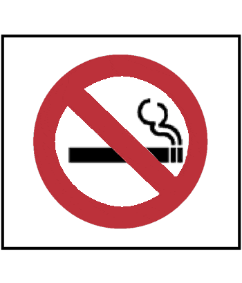 No Smoking, 8.5" x 11", Rigid Vinyl - ICC USA