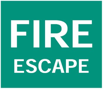 Fire Escape, 8.5" x 11", Rigid Vinyl - ICC USA