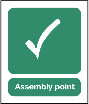 Assembly Point, 8.5" x 11", Rigid Vinyl - ICC USA