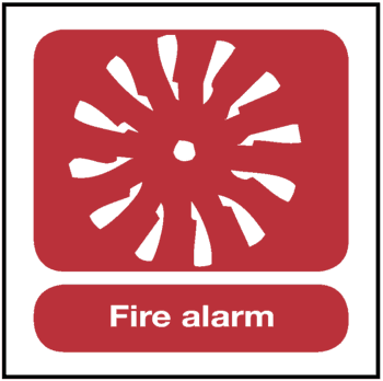 Fire Alarm, 8.5" x 11", Rigid Vinyl - ICC USA