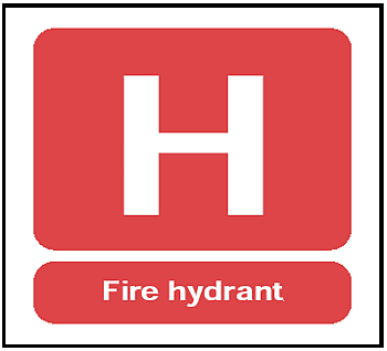 Fire Hydrant, 8.5" x 11", Rigid Vinyl - ICC USA