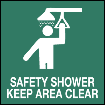 Safety Shower, 7" x 7", Rigid Vinyl - ICC USA