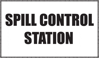 Spill Control Station, Rigid Vinyl, 10" x 14" - ICC USA
