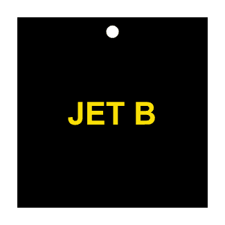 Jet B, CPPI Tag, Square, Aluminum, English, 50/Pack - ICC USA