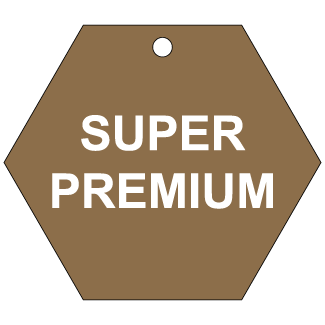 Super Premium, CPPI Tag, Hexagon, Plastic, English, 50/Pack - ICC USA