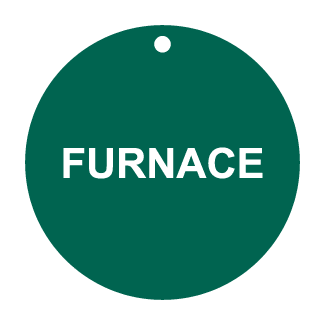 Furnace, CPPI Tag, Circle, Plastic, English, 50/ Pack - ICC USA