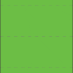 3.5" x 6" Blank Tag - Green, 4-Part - ICC USA